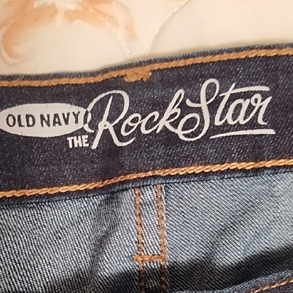 Old Navy Women's Dark Blue Straight Leg Jeans - Picture 2 of 11